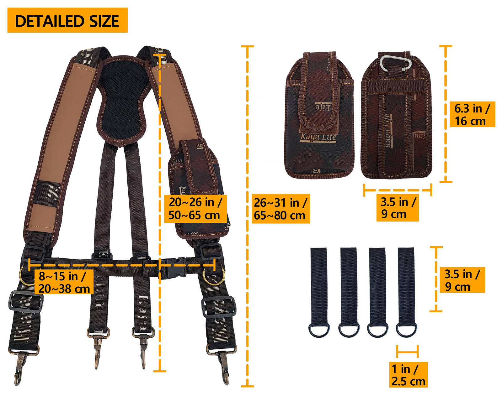 Tool Belt Suspenders Carpenter Framers Technicians Electrician Work Organizer…