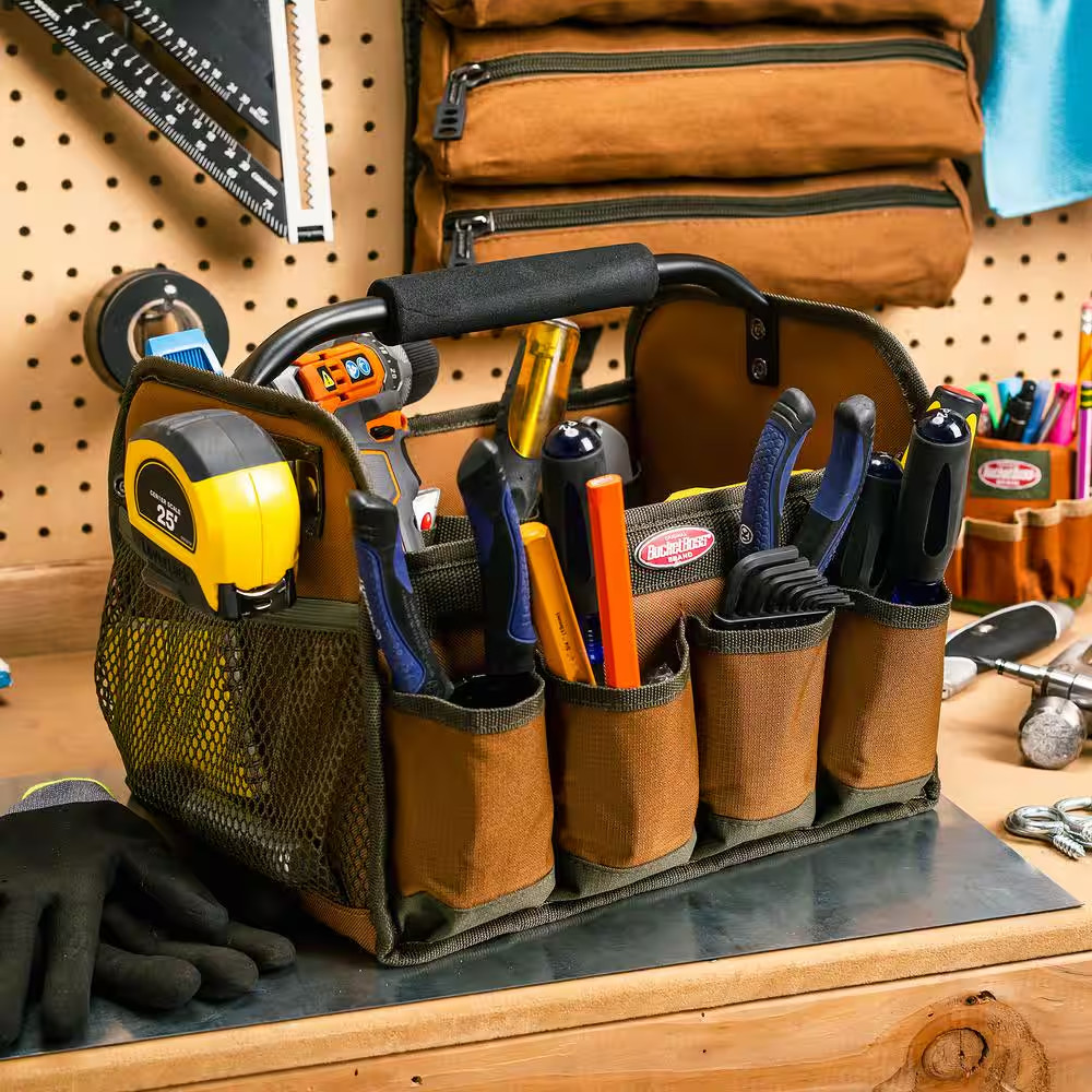 12 In. Open Top Tool Tote Bag