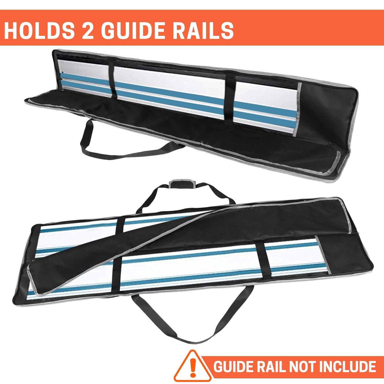 Guide Rail Bag Double Side Track Saw Protective Carrying Case 55-60 Inch