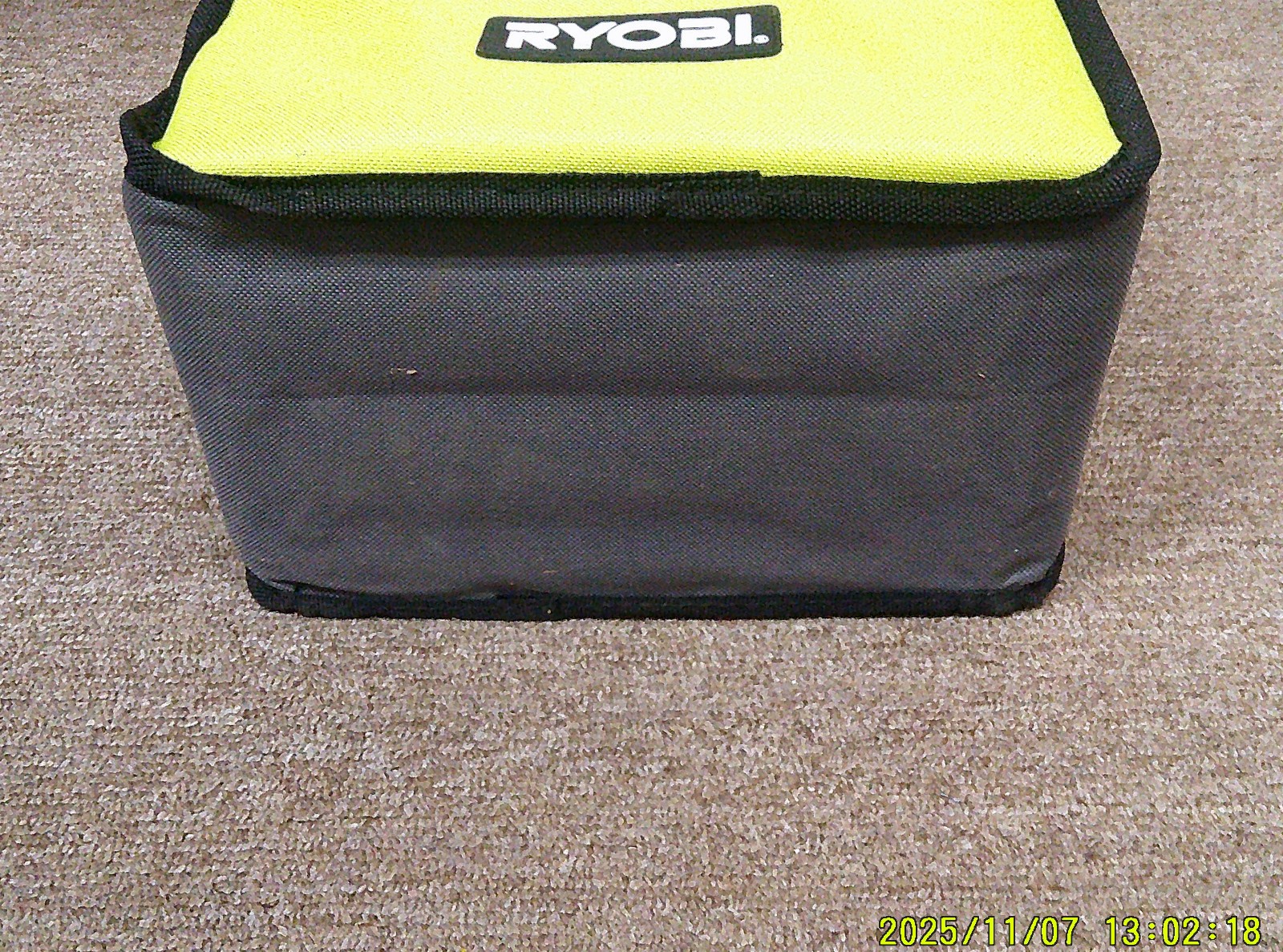 Ryobi Canvas Tool Bag 9 x 9 x 6 inch Zippered Top (V35112)