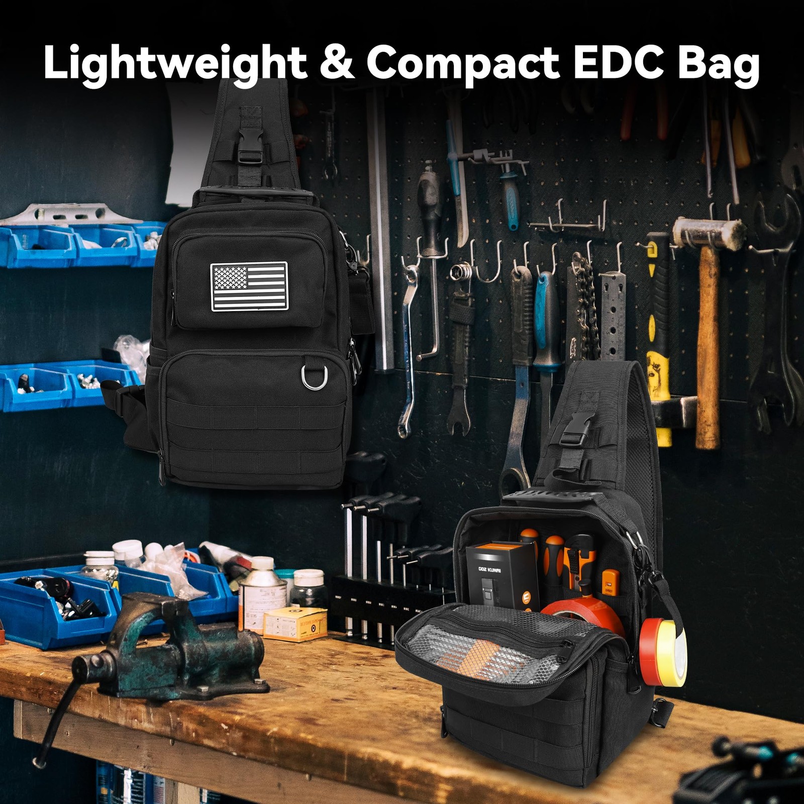 Small Tool Bag, Shoulder Tool Bag Organizer for Electricians, Small Tactical …