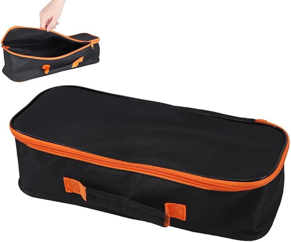Open Top Tool Tote,Wide Mouth Power & Hand Tools 16 inch-1pcs, Black