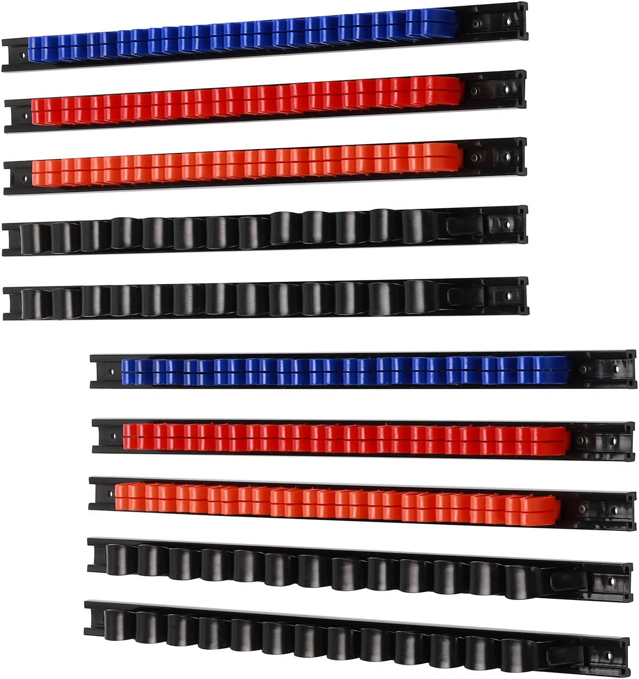 10 Pcs Screwdriver Organizer and Wrench Organizer, Wall Mount, Hand Tool Holder,