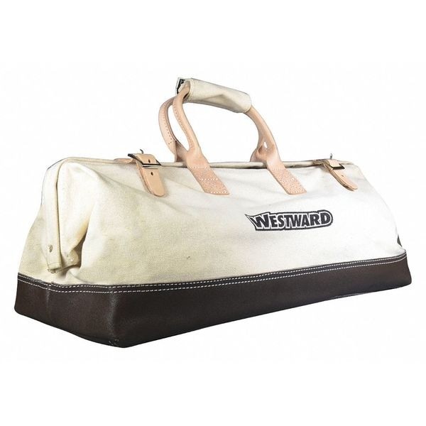 Westward 53Jw32 Tool Bag, Tan, Canvas, 1 Pockets