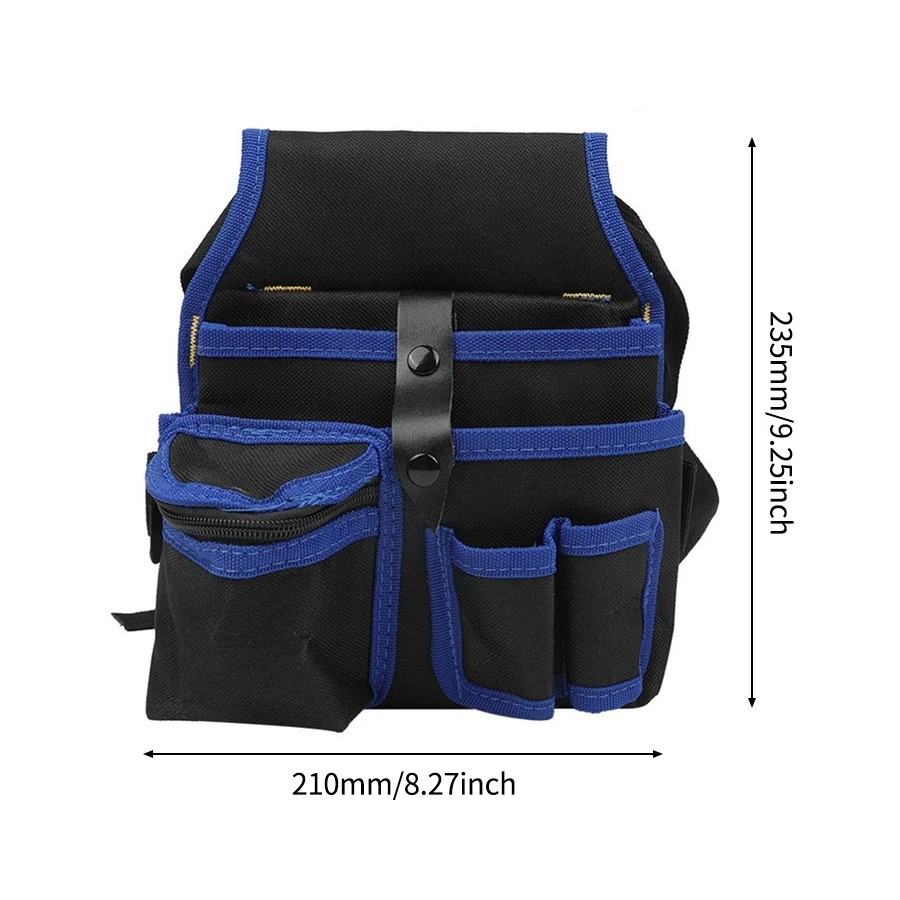 Electrician Waist Pocket Belt Tool Pouch Bag, Hardware Toolkit Work Organizer