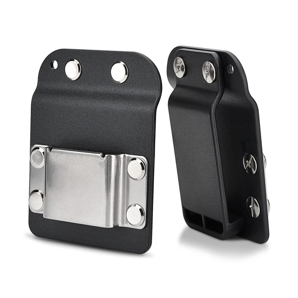 2PACK Clip On Tool Belt Cordless Drill Holder Tape Hook Holster Black