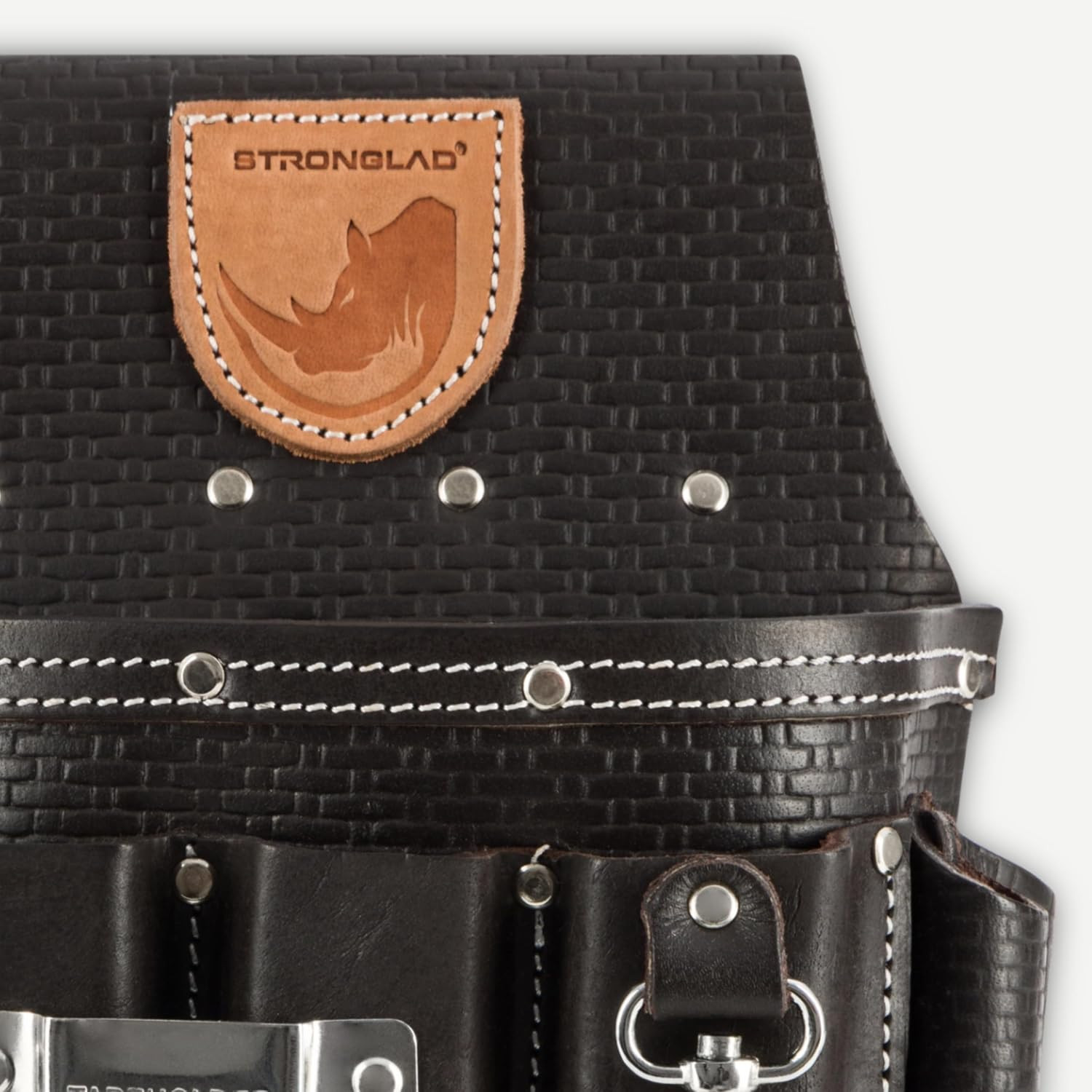 Electricians Tool Belt – Heavy Duty 13-Pocket Top Grain Leather Pouch, Adjustabl
