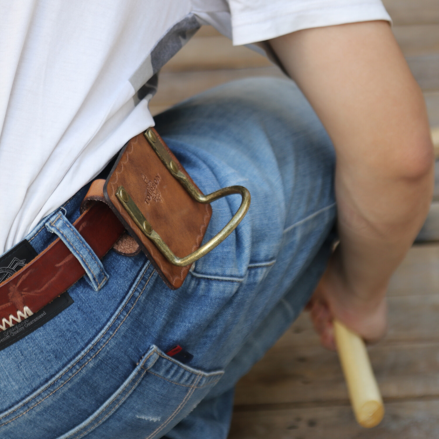 Tourbon Leather Axe Holster/Hammer/Wrench Holder Belt Gear Tools Storage Pouch