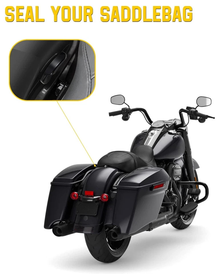 Black Saddlebag Latches Kit, Saddlebag Lifters Compatible for Harley Touring …