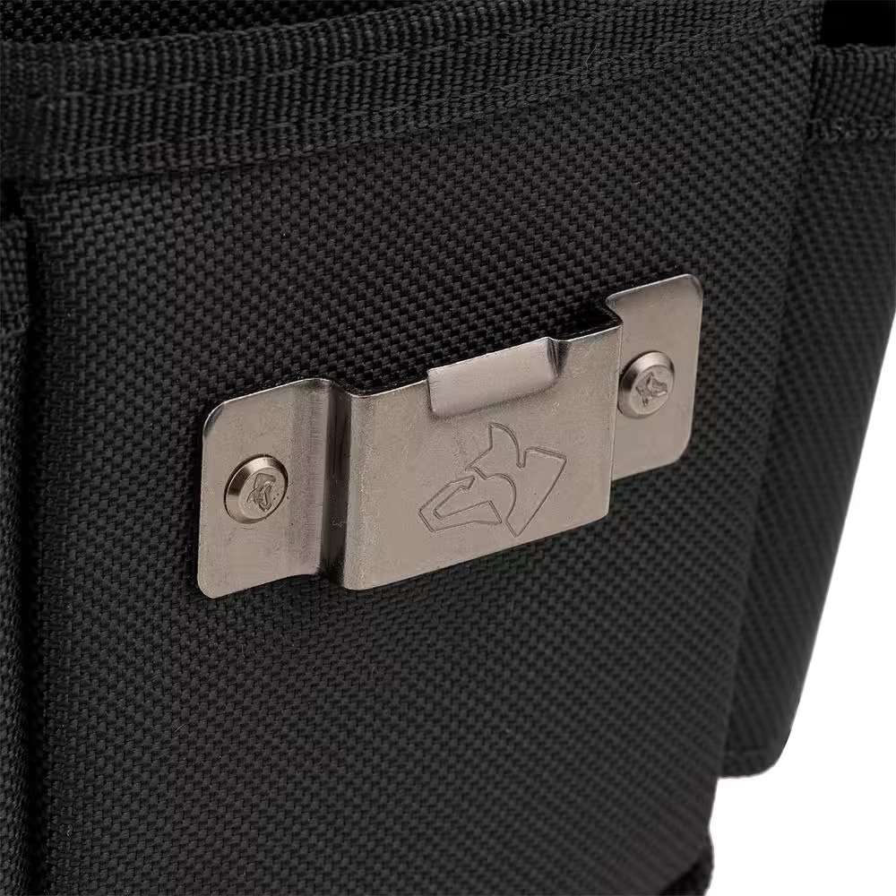 6.7 In. Black 3-Pocket Utility Tool Belt Pouch