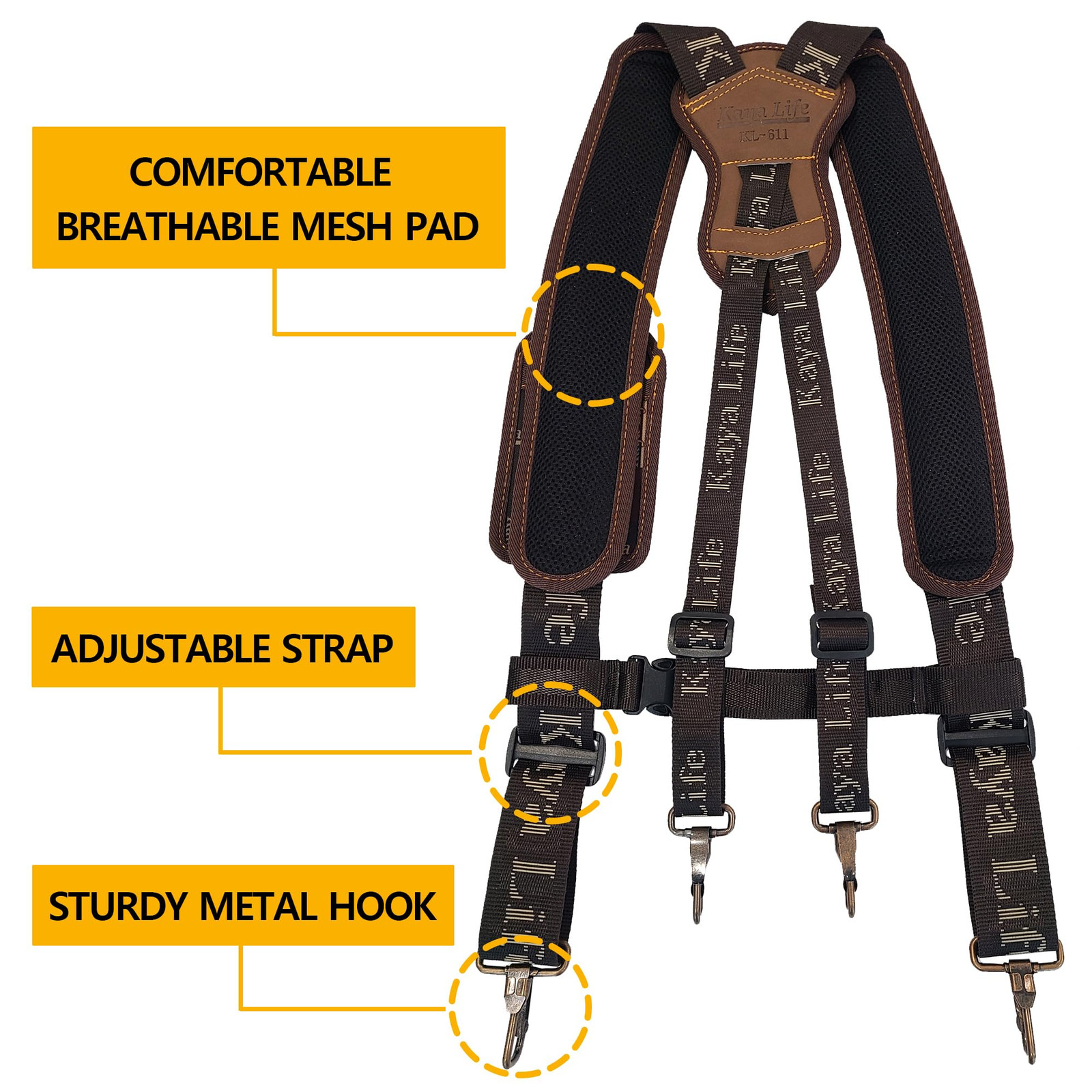 Tool Belt Suspenders Carpenter Framers Technicians Electrician Work Organizer…
