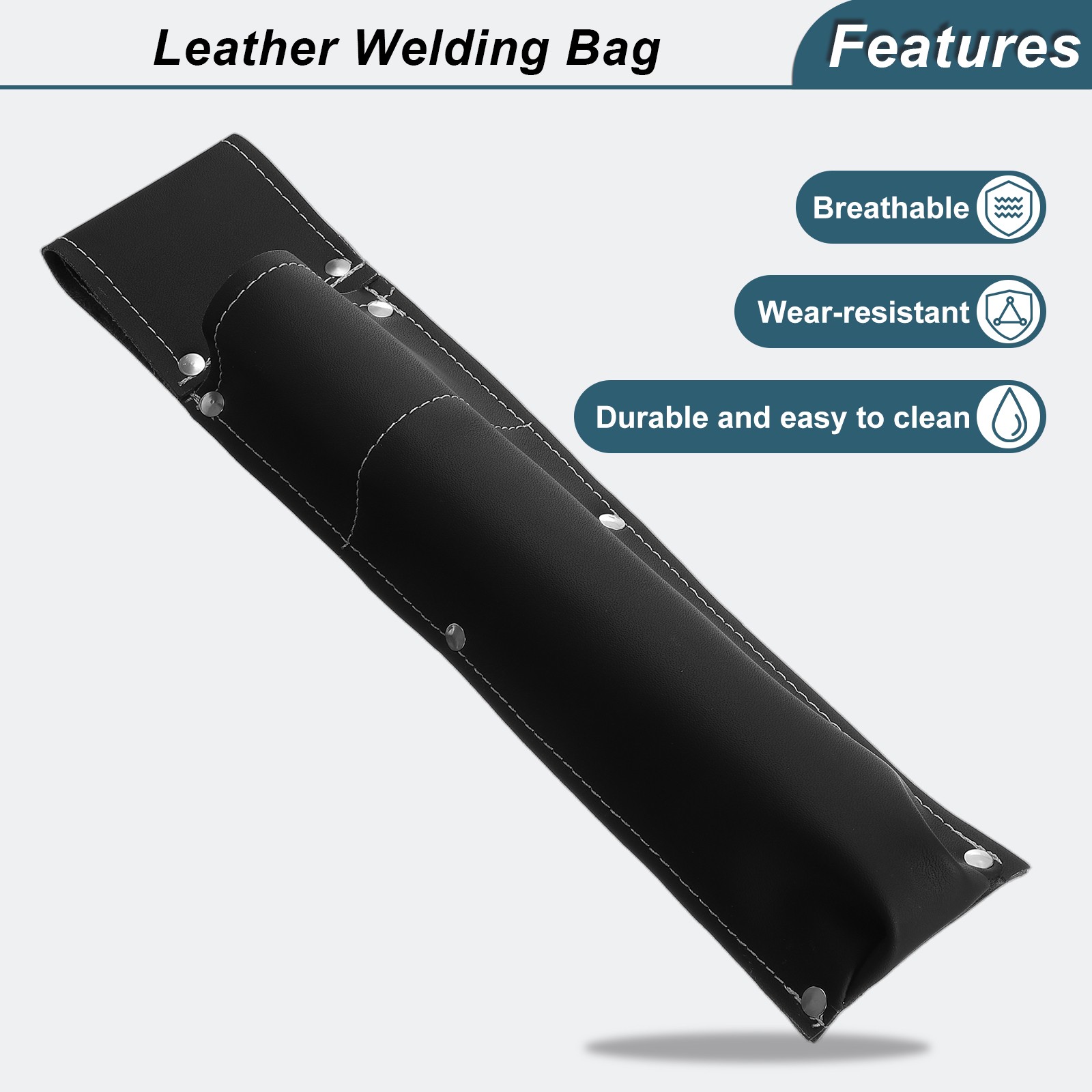 Welding Rod Pouch 13.39″ x 2.95″ x 11.02″ Welding Holder, Black