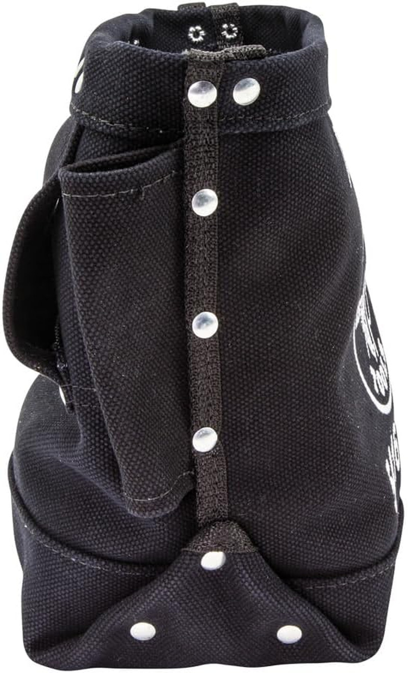 Klein Tools 5416TFR Tool Bag, Flame Resistant Canvas Bag for Bolt Storage with D