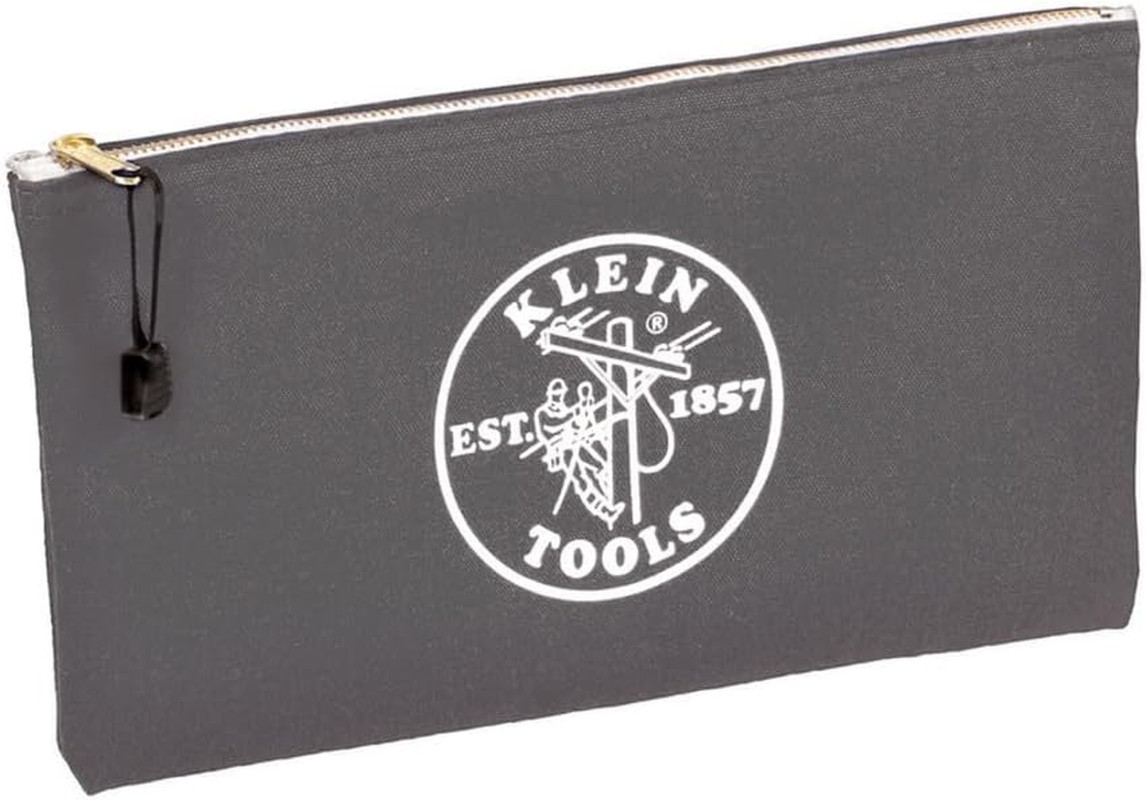 5141 Zipper Tool Bag, Tool Pouch, Bank Deposit Canvas Utility Bag, 12.5 X 7-Inch