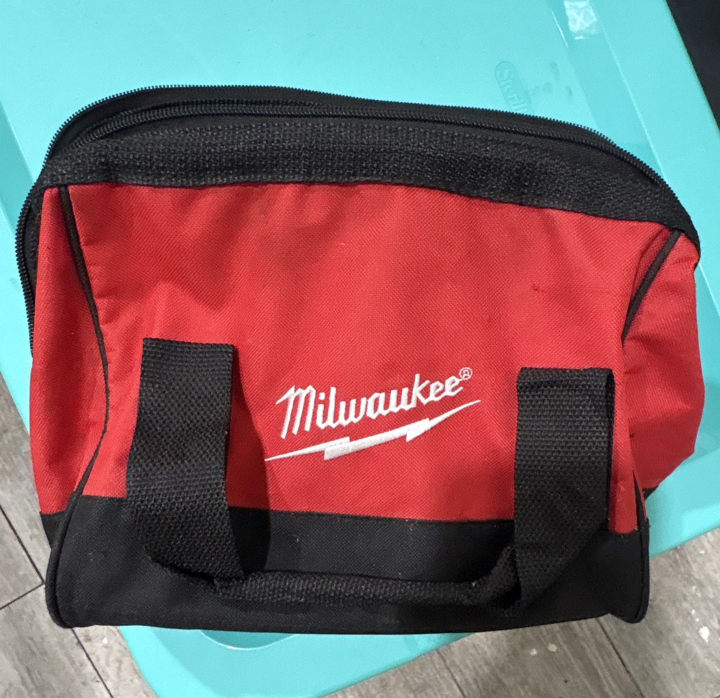 Milwaukee Red/Black Zippered Tool Bag Carry Case with Carry Handles