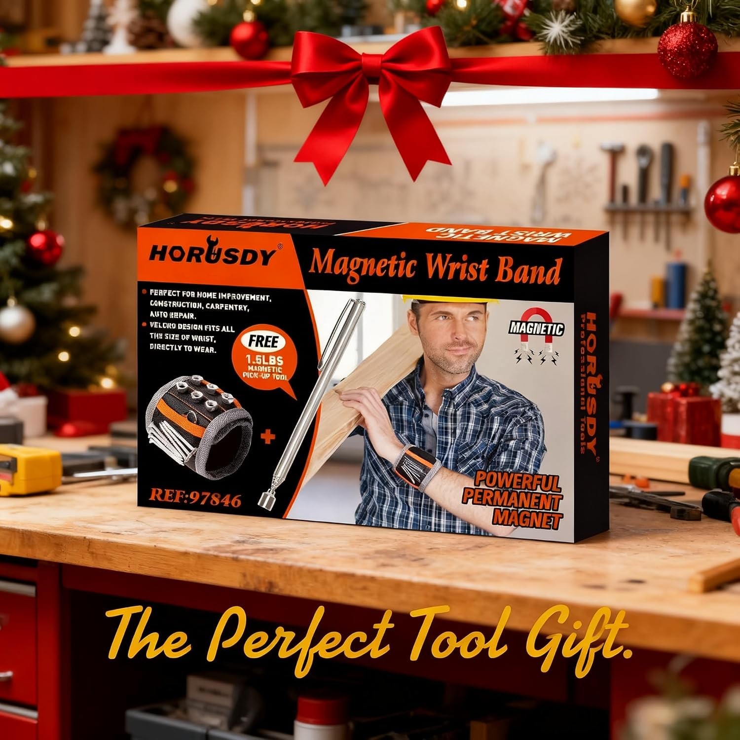 Premium Magnetic Wristband for Tools – Ideal Gift for DIY Enthusiasts