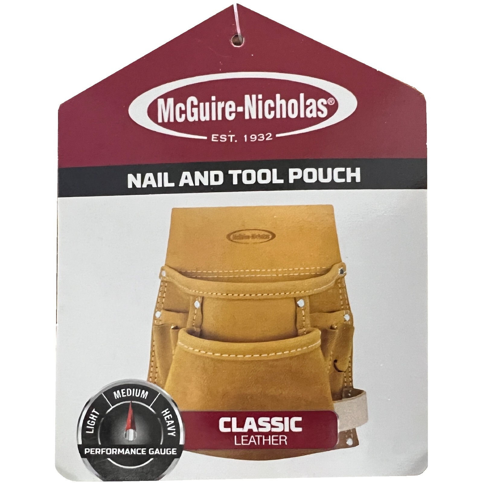 823 8 Pkt. McGuire-Nicholas Carpenter’s Pouch, Classic Leather,