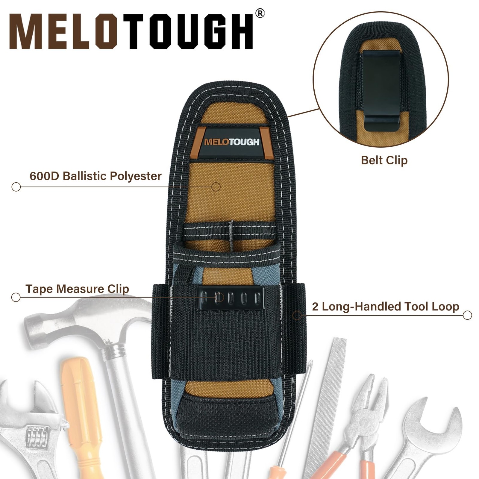 Small Tool Pouch Electrican Clip on Tool PouchTool Belt Pouch Holster Mini El