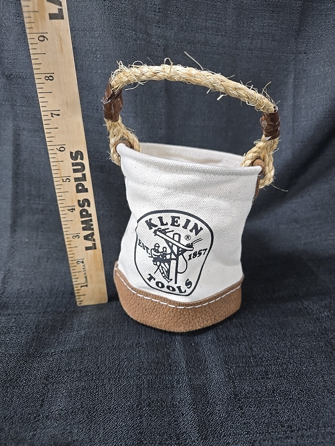 Heavy Duty Mini Bucket with Leather Bottom