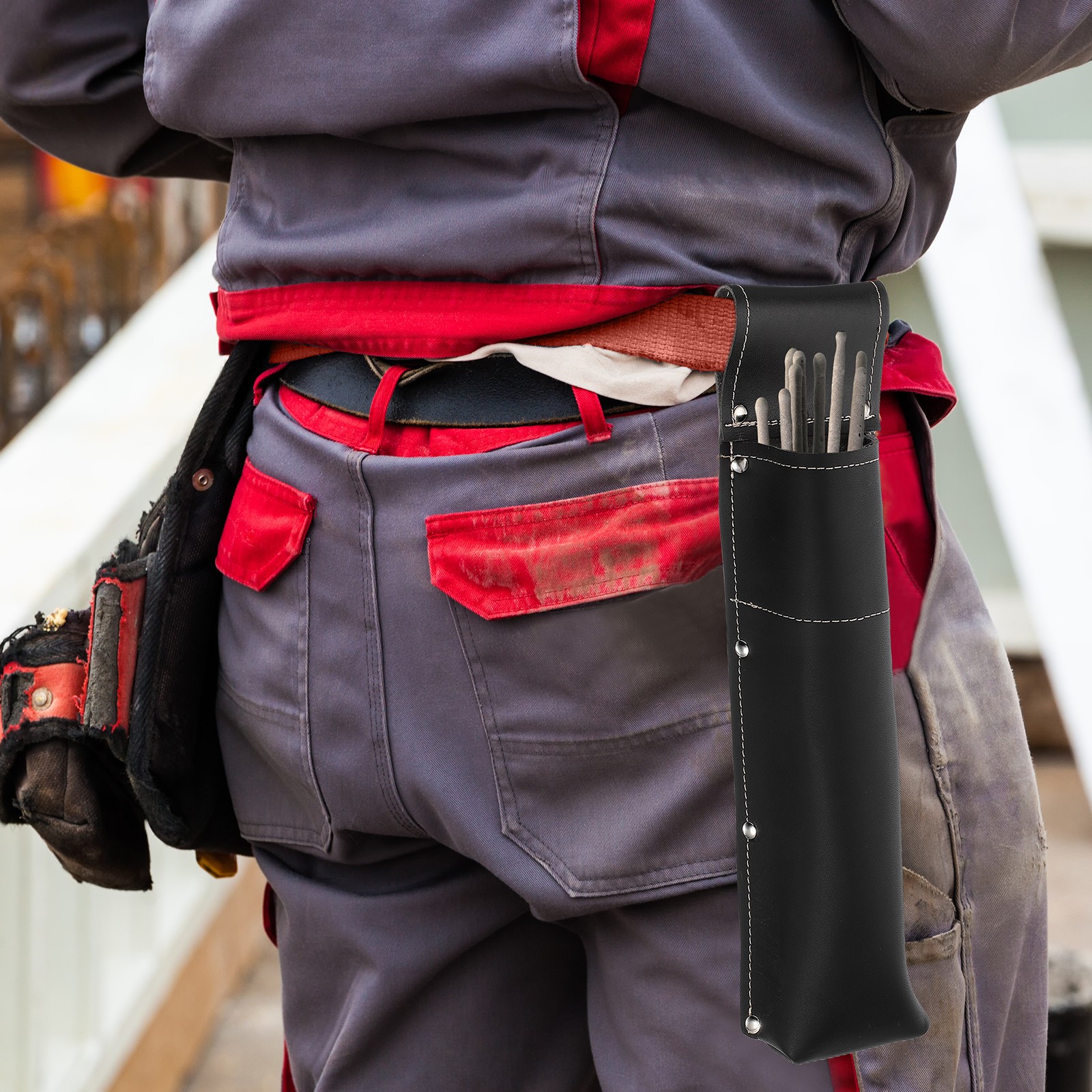Welding Rod Pouch 13.39″ x 2.95″ x 11.02″ Welding Holder, Black
