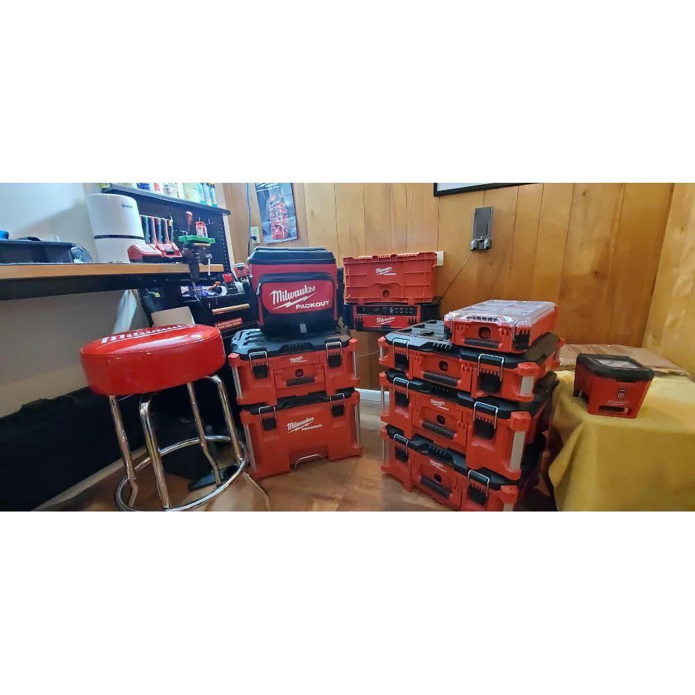 Modular Cooler Bag Red 15.75 in. PACKOUT Nylon 48-22-8302