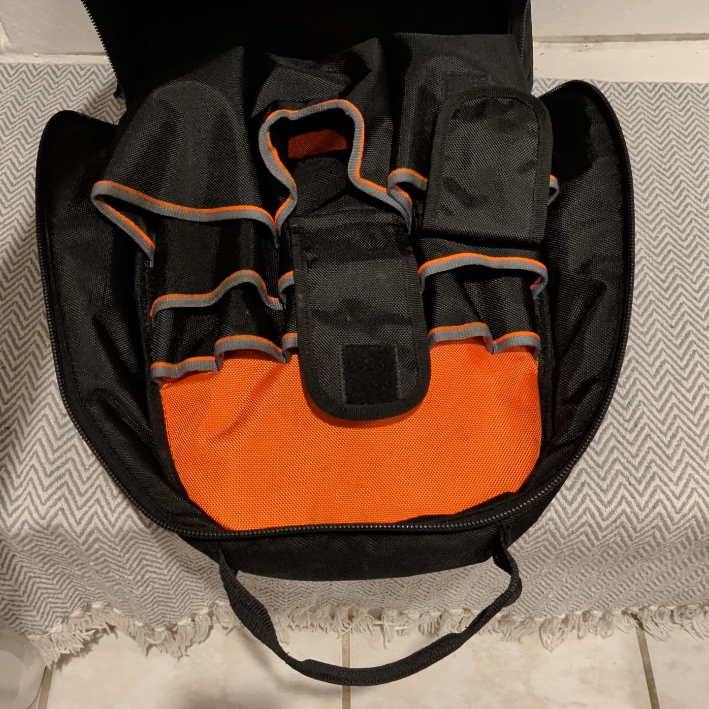 Klein Tools Tradesman Pro Tool Bag Backpack, 39 Pockets, Black, 14-Inch