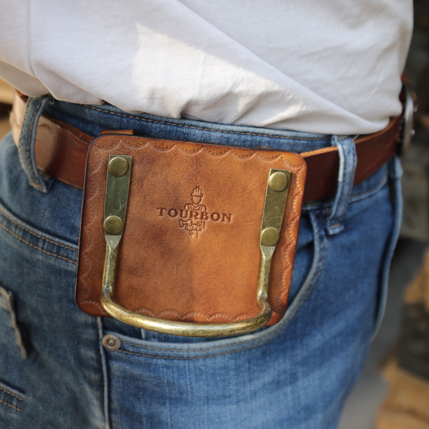 Tourbon Leather Axe Holster/Hammer/Wrench Holder Belt Gear Tools Storage Pouch