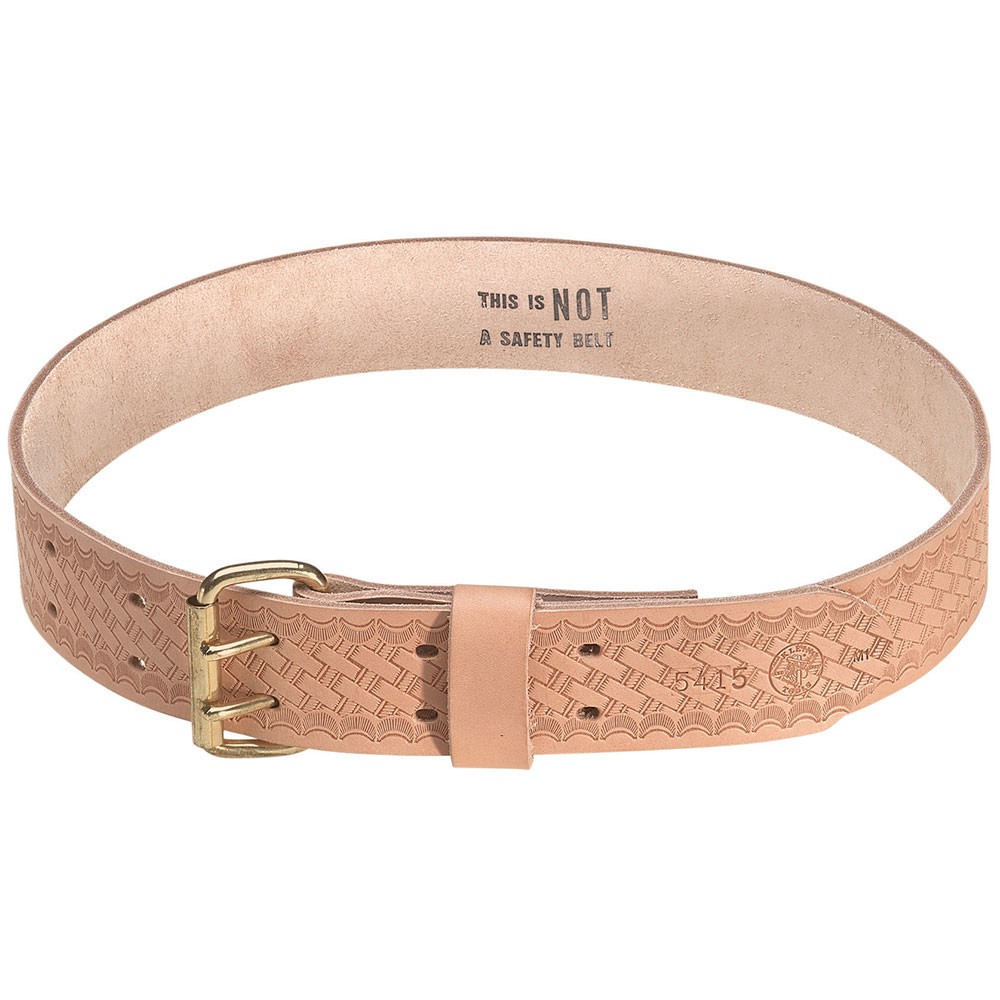Klein Tools 5415XL Heavy-Duty Leather Embossed Tool Belt XL 44-52 in