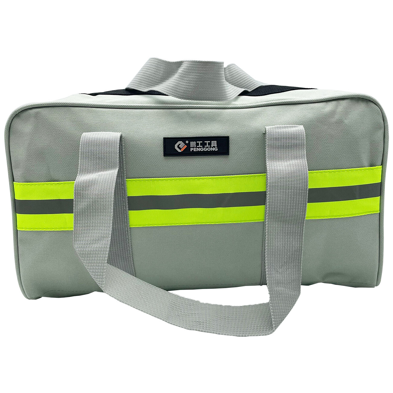 Canvas Tool Bag with Metal Zippers Muti-Purpose Portable Waterproof Multi-Pocket