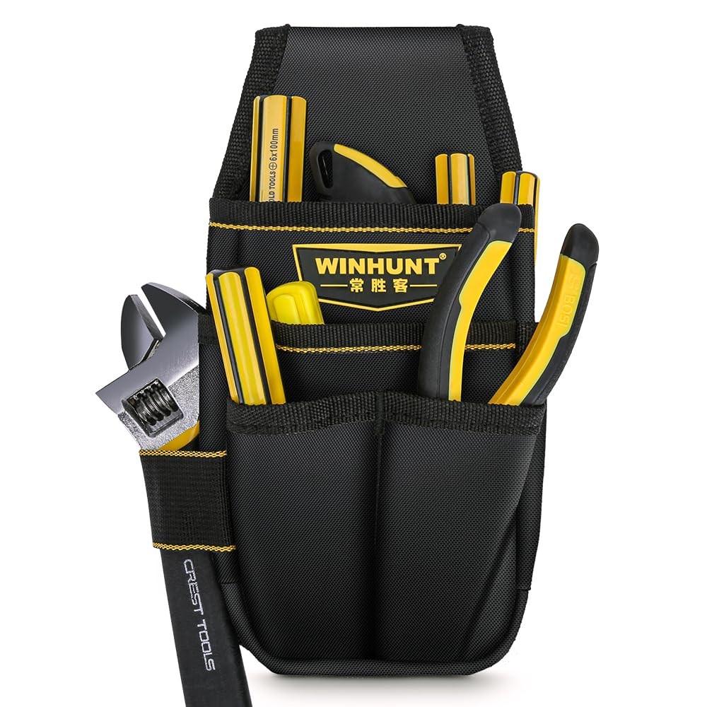 Tool Pouch with Belt, 600D Oxford Cloth, Electrician Tool Pouch 15 Pockets, 1…