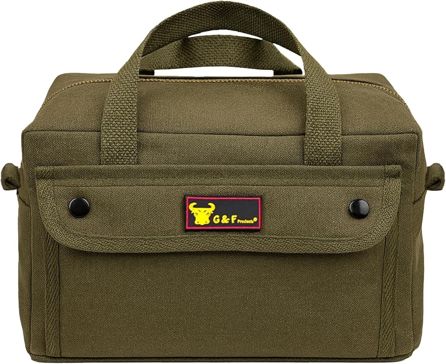 G & F 10095 Tool Bag Mechanics Heavy Duty Government Issued Style Brass Zipper