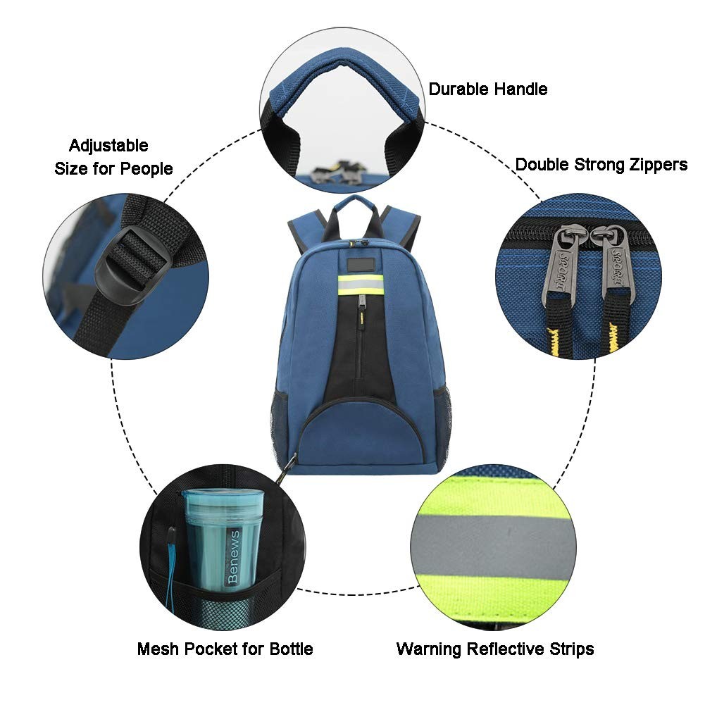 QEES Tool Backpack,Heavy Duty 1680D Oxford Cloth Tool Backpack For Men,HAVC Tool