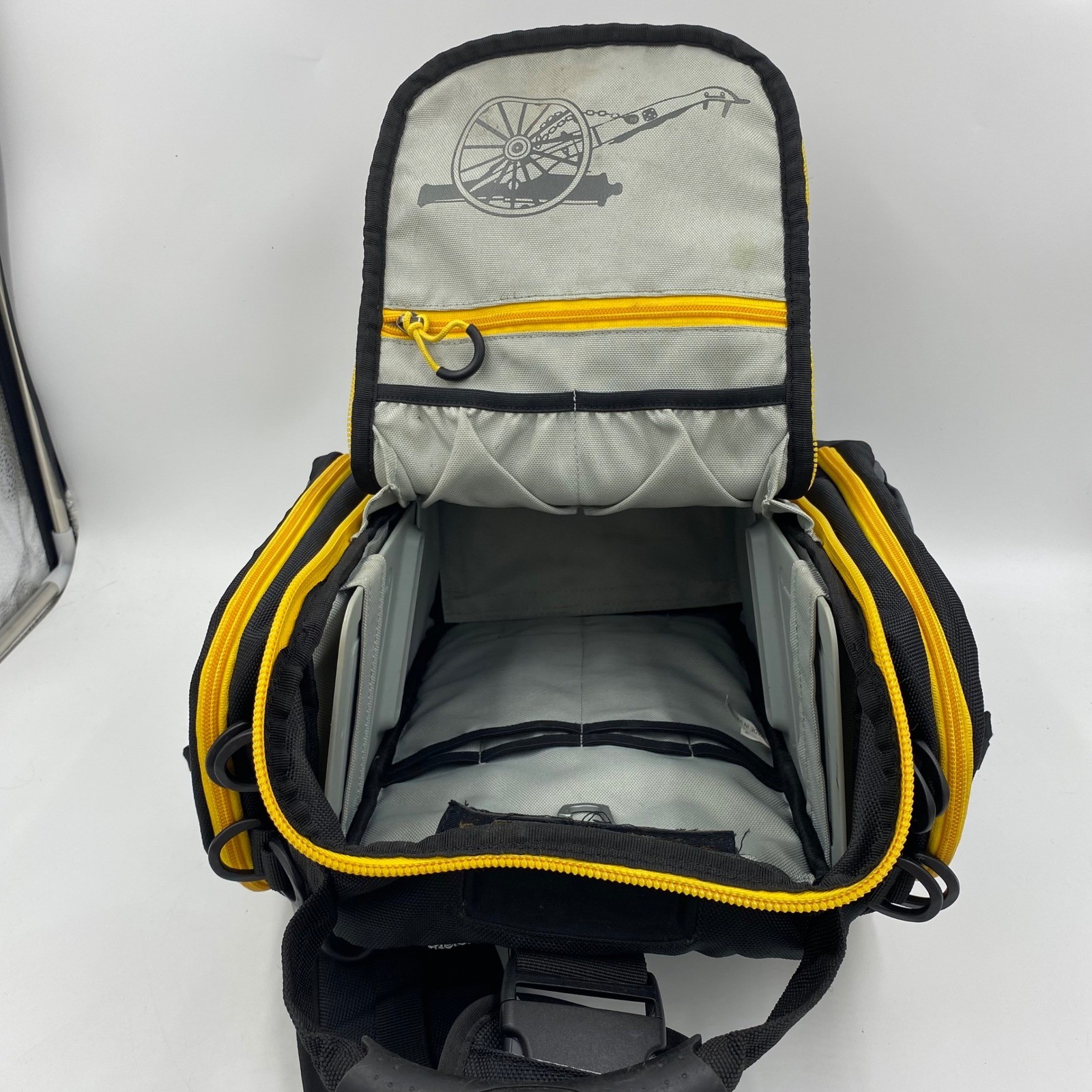 Fieldpiece BG36 Mens Inspection Tool Bag Black Yellow HVAC Sling Backpack