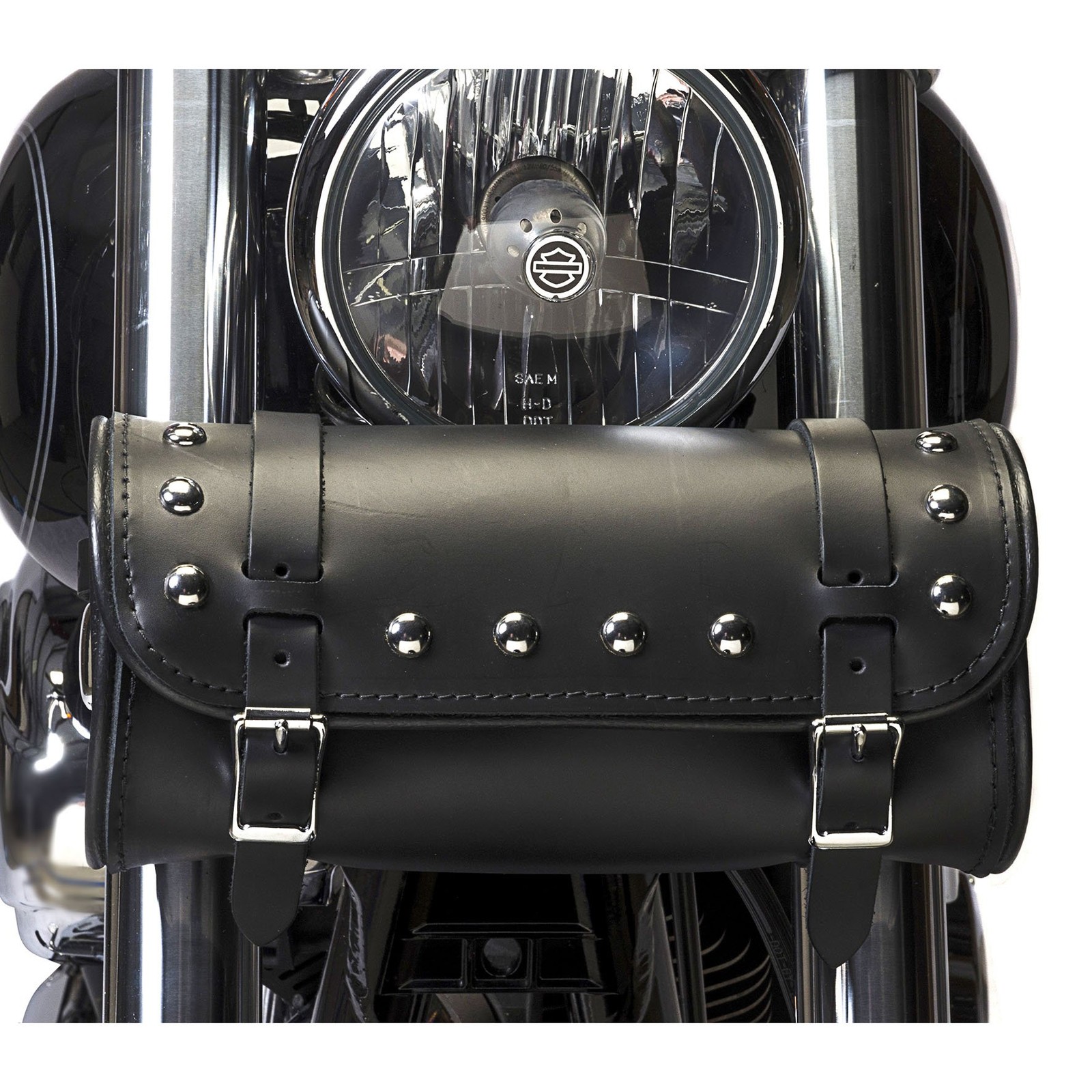 Dowco Willie & Max 8064A Studded Oval Fork Bag, Retro Style: Black, Universal…