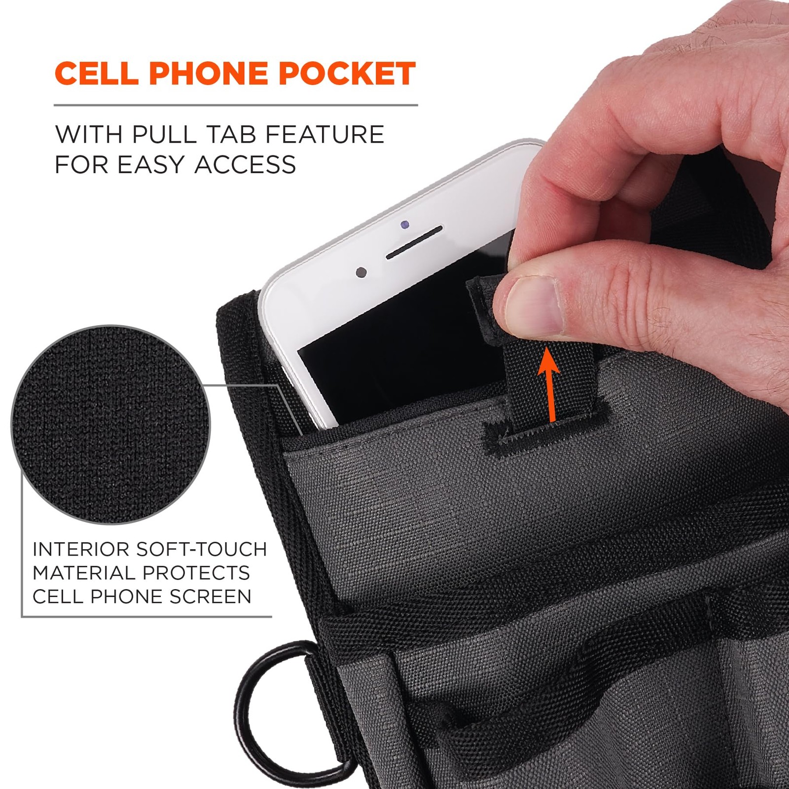 Squids Tool Pouch, Utility Knife Holster, Scanner Device Holder, Cell Pocket