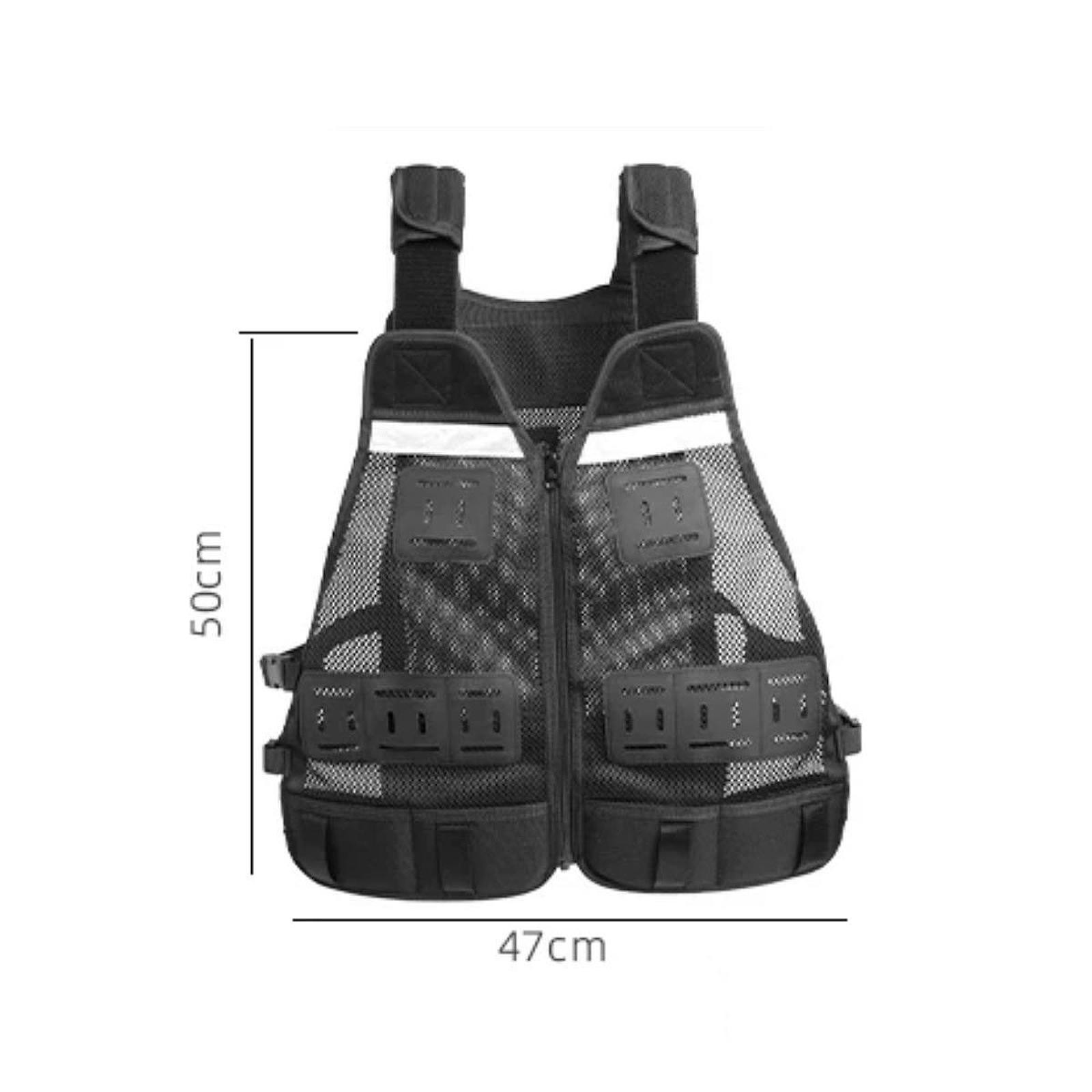 Electrician Tool Vest Carpenters for Men Women Heavy Duty with Pockets Black