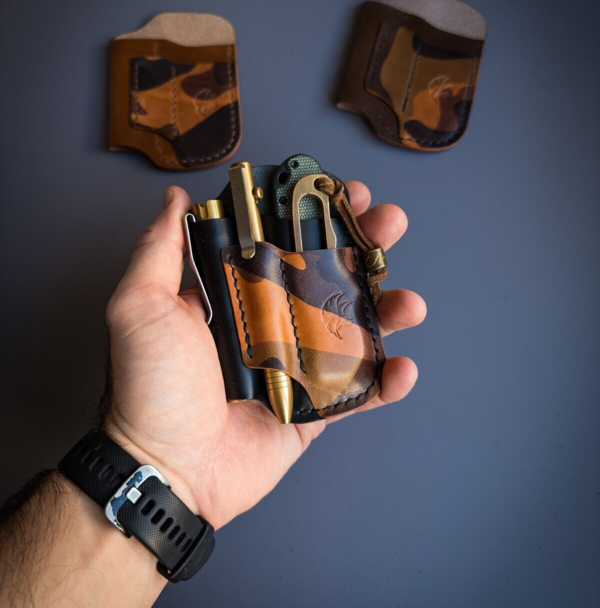 Leather Edc Pocket Organizer, Leather Edc Pouch, Edc Caddy, EDC Gear Pouch