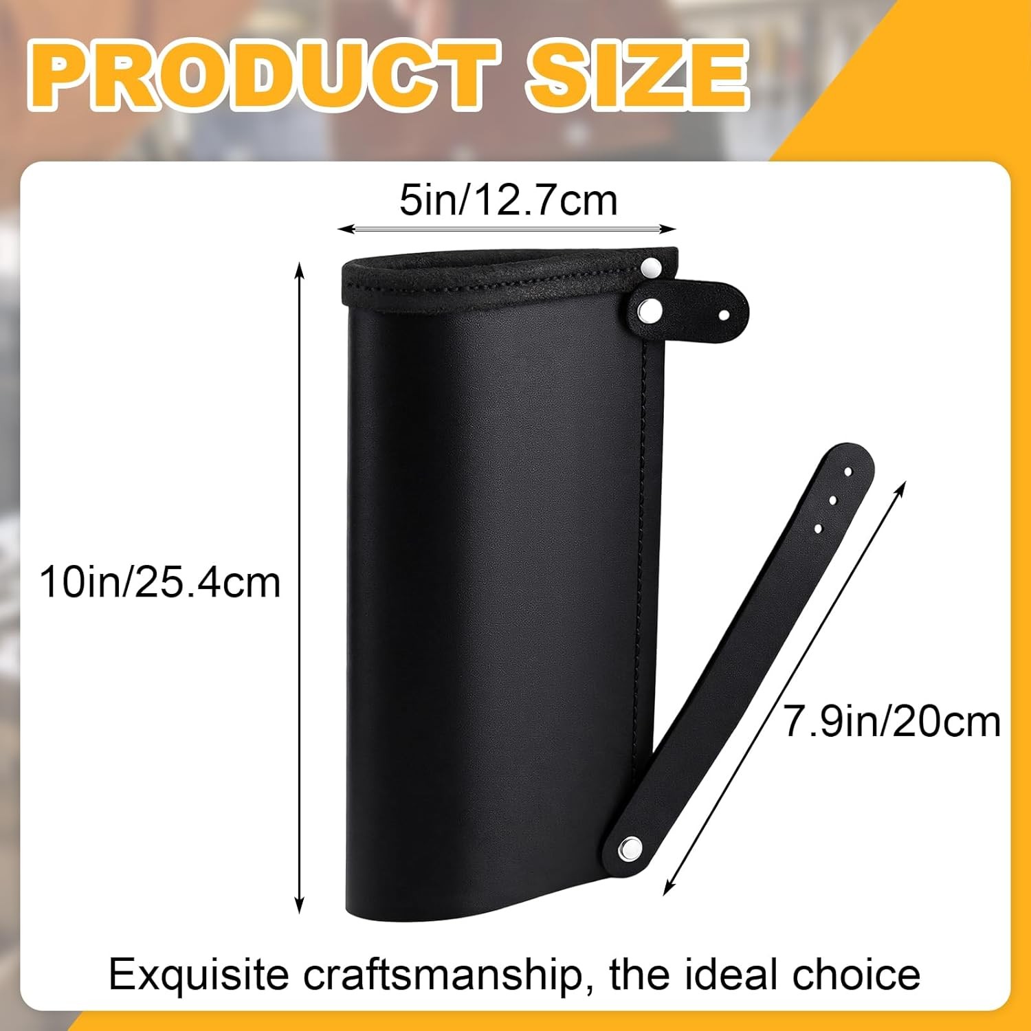 Leather Hammer Sleeve Kit, 10 x 5 Inch Adjustable Hammer Holster Holder for T…