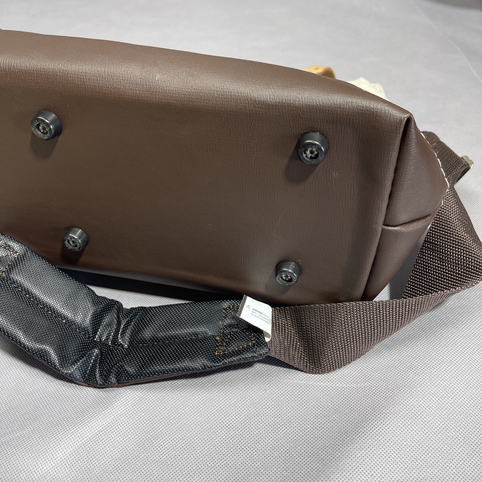 Klein Tools 5102-18 Canvas Tool Bag Large Beige Brown Leather Bottom Heavy Duty