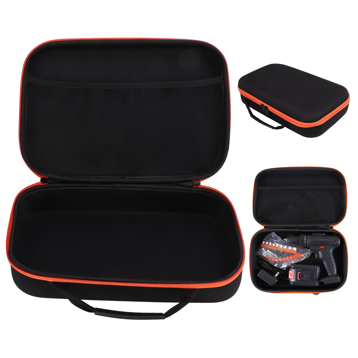 10.6×8.7in Heavy Duty Tool Storage Bag with Handle