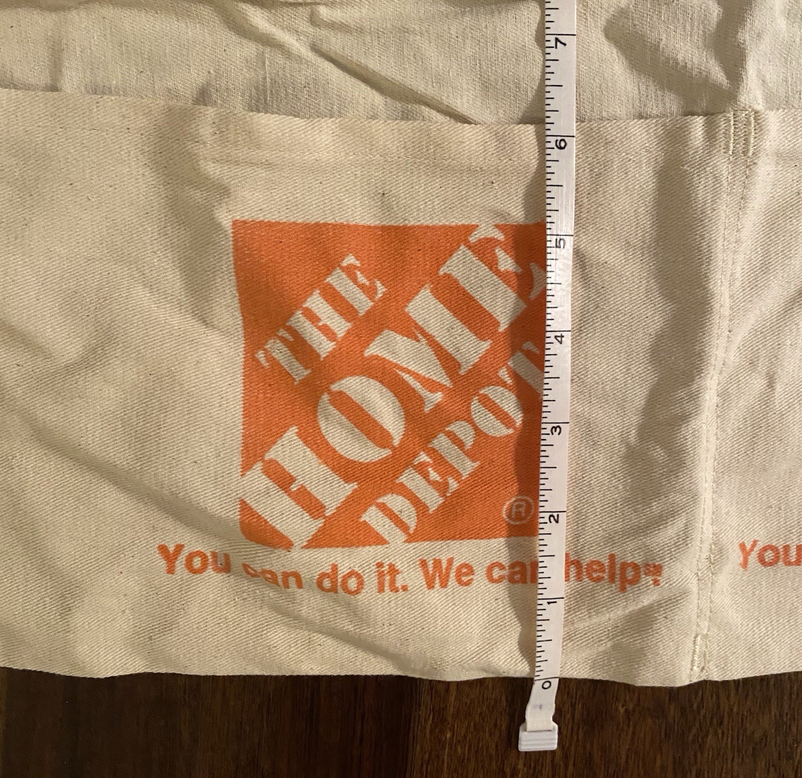 Home Depot 2 Pocket Apron Canvas Waist Tool Nail Carrier Carpenter Construction