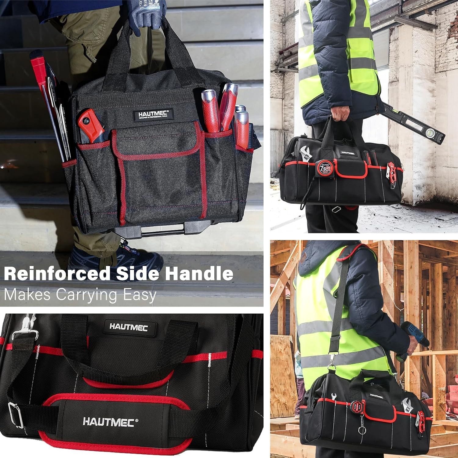 Heavy-Duty 15″ Tool Bag Set with Wheels – Ultimate Organizers for Professionals
