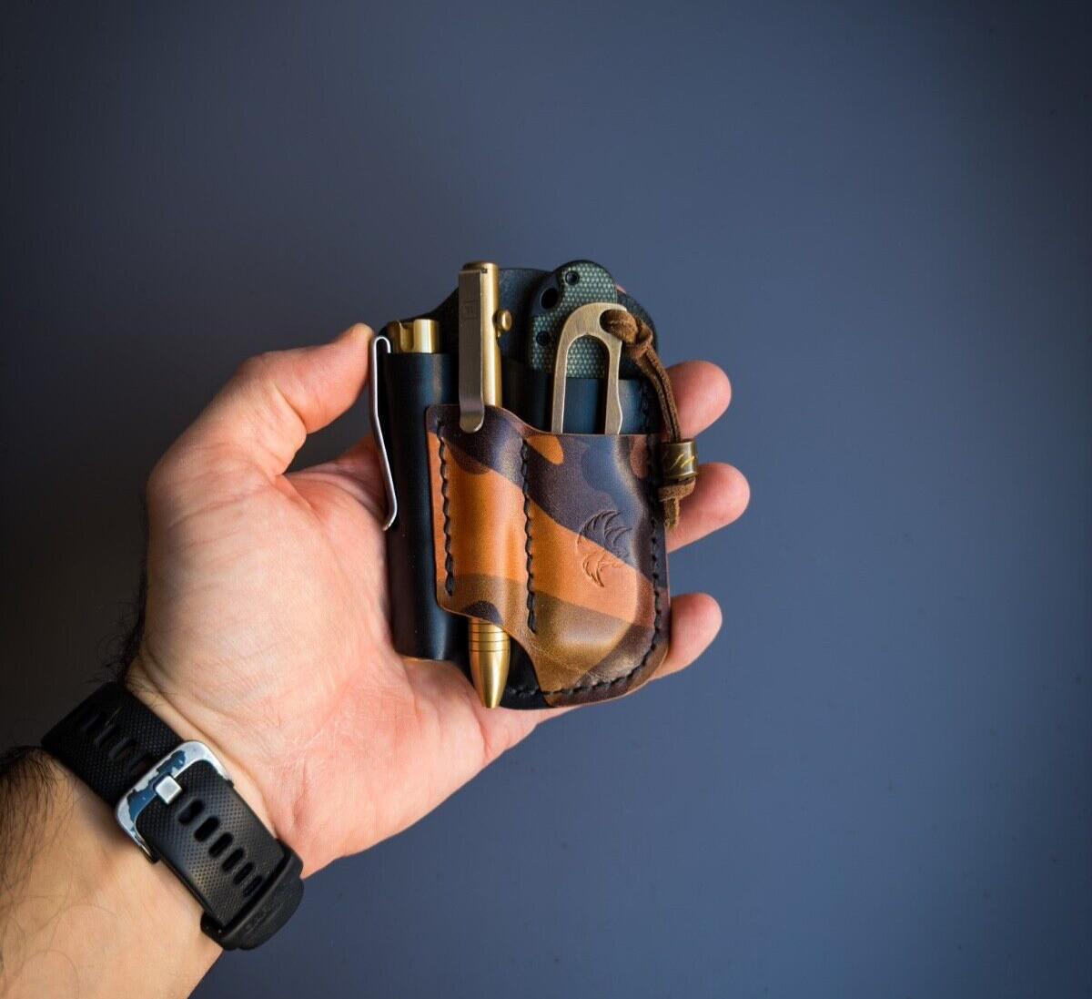 Leather Edc Pocket Organizer, Leather Edc Pouch, Edc Caddy, EDC Gear Pouch