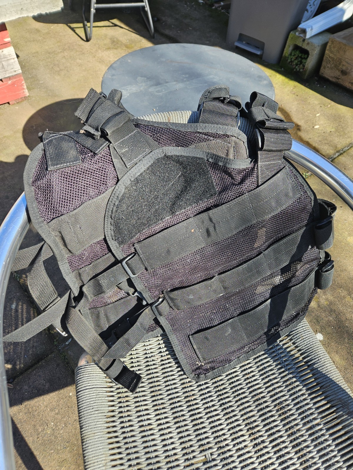 Atlas 46 Stratos Open Core Tool Vest Black With Main Tool Pouch