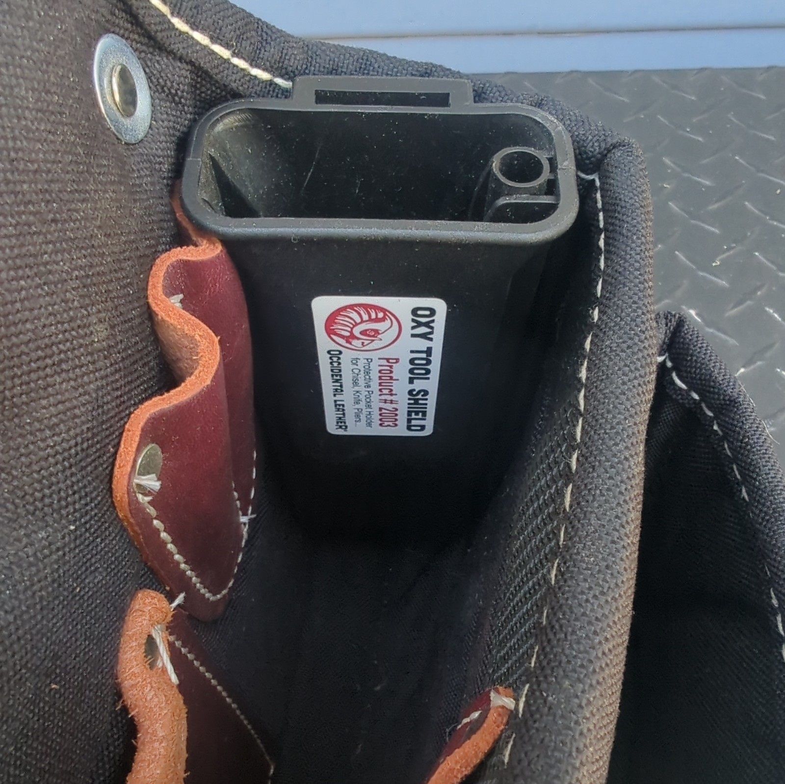 Occidental Leather Oxy Tool Shield 4003 Tool Pouch Hammer Holder Black Leather