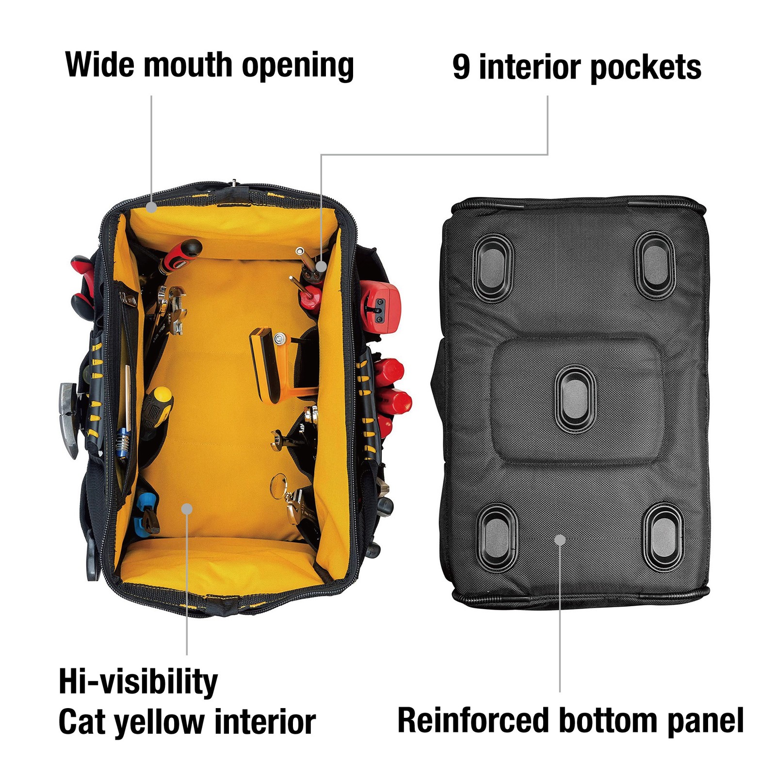 Cat 16 Inch Pro Wide-Mouth Tool Bag – 240044