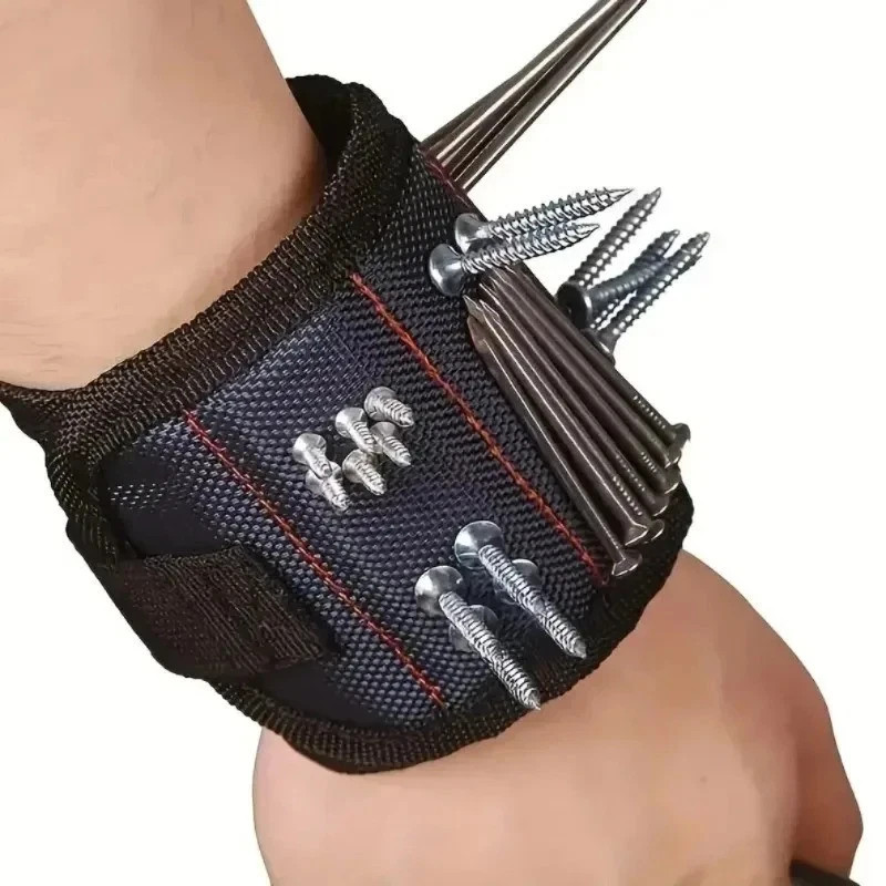 Magnetic Wristband Tool Belt with 15 Strong Magnets for Holder Holding Screws