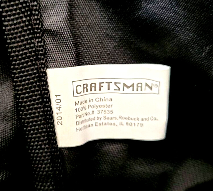 Craftsman 13-Inch X 9.75 Six-Pocket Large Mouth Tool Bag New w/Tags 9-37535
