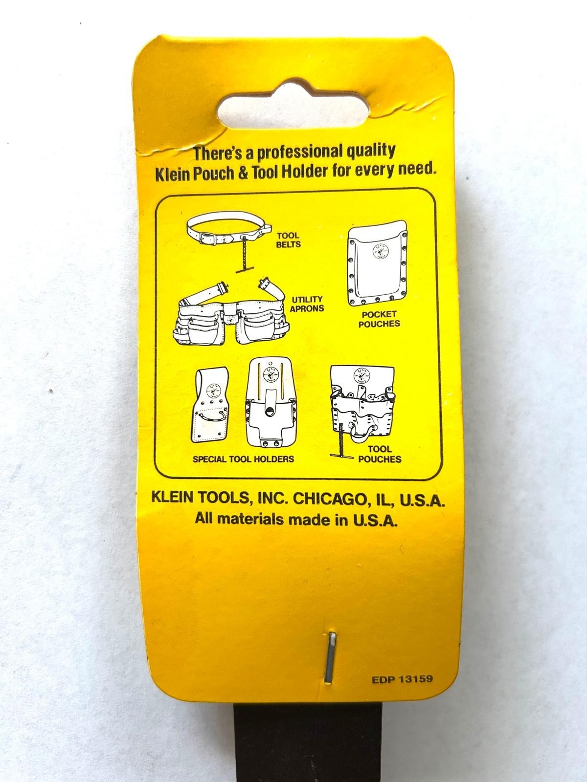 Klein Tools Genuine Top-Grain Cowhide Loop Tool Heavy-Duty Construct5458 USA NOS