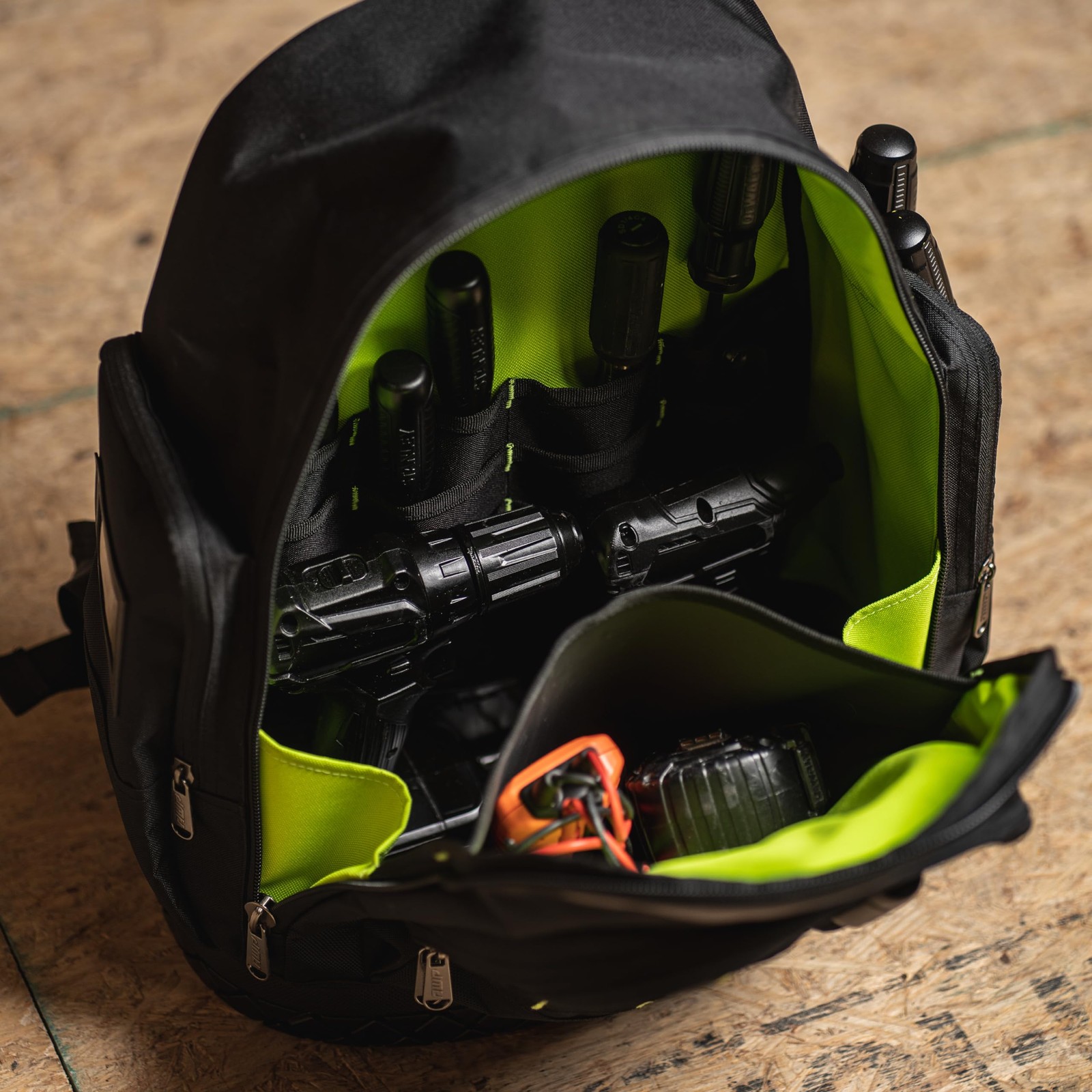 AWP Extreme Tool Backpack, Rugged Polyester 16″ L x 14.5″ W x 17.5″ H, Black